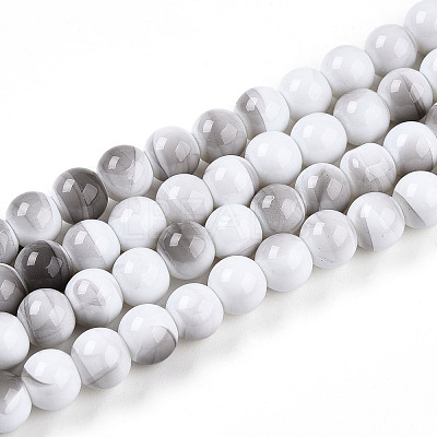 Baking Paint Glass Beads X1-DGLA-N013-8mm-01-1