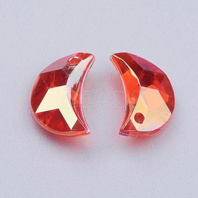 Transparent Acrylic Charms MACR-G046-11mm-A3X-1