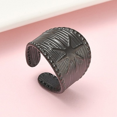 304 Stainless Steel Cuff Open Rings LS-RJEW-D338-02F-EB-1