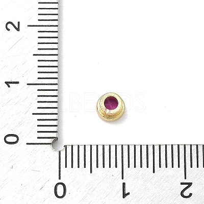 Flat Round Brass Micro Pave Cubic Zirconia Cabochons KK-P345-13G-A05-1