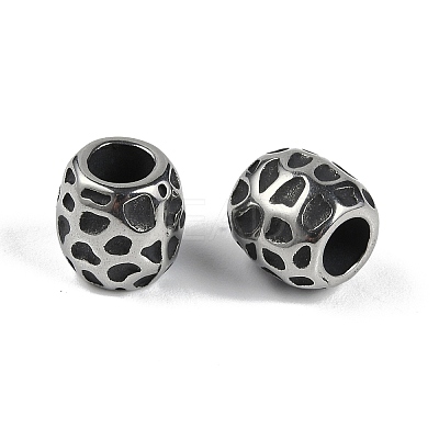 304 Stainless Steel European Beads STAS-C108-09D-AS-1