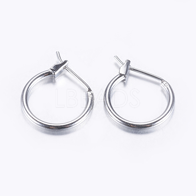 Brass Hoop Earrings KK-E720-01P-1