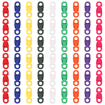 54Pcs 9 Colors Plastic Side Release Buckles KY-CA0001-51-1