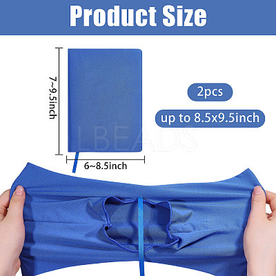 Elastic Cloth Book Cover AJEW-WH0696-009I-1
