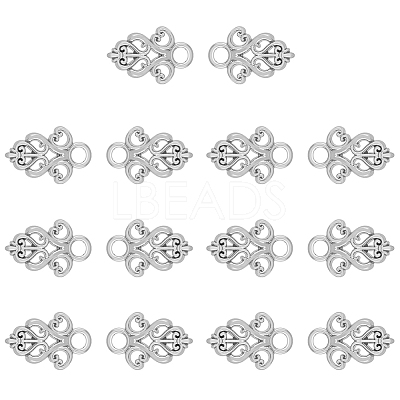 14Pcs Alloy Snap Lock Clasps Findings FIND-FH0008-37P-1