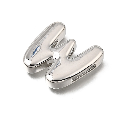 Brass Slide Charms KK-Z163-01P-W-1