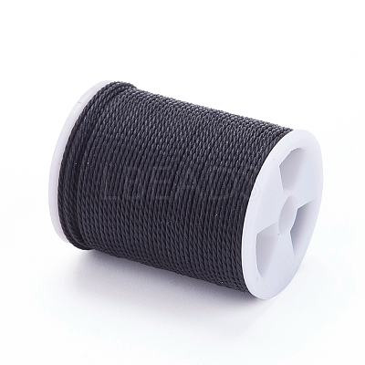 Round Waxed Polyester Cord X-YC-G006-01-1.0mm-01-1