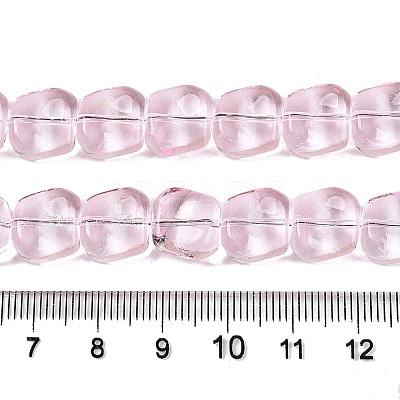 Electroplate Glass Beads Strands EGLA-N012-07F-1