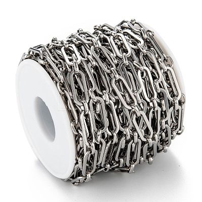 Tarnish Resistant Handmade 304 Stainless Steel Link Chains LS-CHS-M004-01P-1