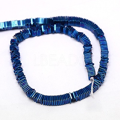 Electroplate Non-magnetic Synthetic Hematite Heishi Beads Strands G-J171A-4x4mm-07-1