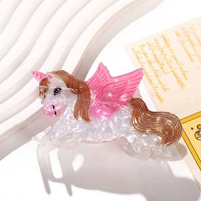Cellulose Acetate Claw Hair Clips PW-WGB671F-04-1