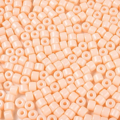 Opaque Baking Paint Glass Seed Beads SEED-T008-02C-1