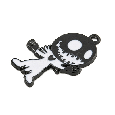 Halloween Alloy Enamel Pendants ENAM-M220-02I-B-1