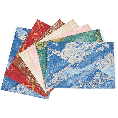 24Pcs 6 Colors Paper Envelopes AJEW-TA0002-31-1