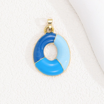 Alloy Enamel Pendants ENAM-S023-01G-O-1