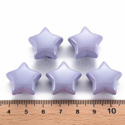 Opaque Acrylic Beads X-MACR-S372-02B-47-1