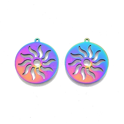 Ion Plating(IP) 201 Stainless Steel Pendants STAS-N098-109M-1