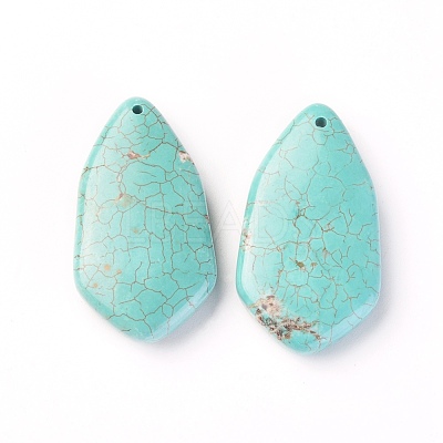 Natural Howlite Pendants TURQ-L031-029-1