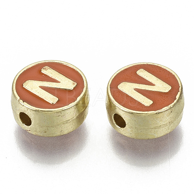 Alloy Enamel Beads ENAM-S122-028N-NR-1