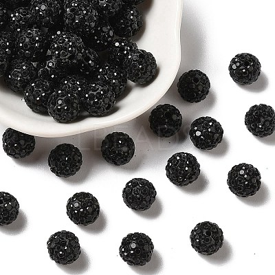 Pave Disco Ball Beads RB-A130-10mm-13-1