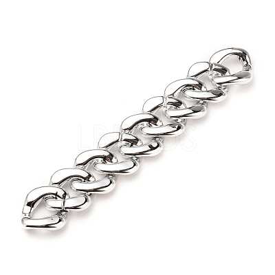 Handmade UV Plating Acrylic Curb Chains AJEW-JB00774-05-1