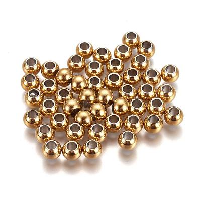 Ion Plating(IP) 304 Stainless Steel Spacer Beads STAS-L222-42C-G-1