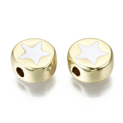 Alloy Enamel Beads X-ENAM-S122-031-RS-1