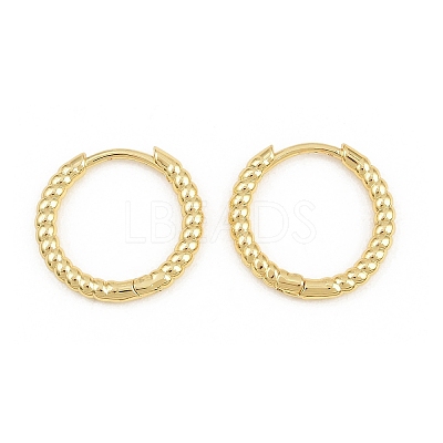 Brass Huggie Hoop Earrings KK-CBA8324-18A-G-1