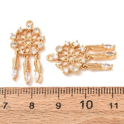 Brass with Crystal Rhinestone Pendants RB-CBA35BD-03G-1