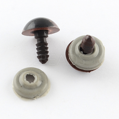 Craft Plastic Doll Eyes Stuffed Toy Eyes X-DIY-R039-10mm-1