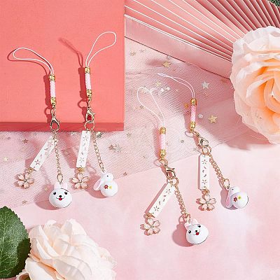 4Pcs 2 Style Alloy Mobile Accessories Decoration MOBA-OC0001-01-1