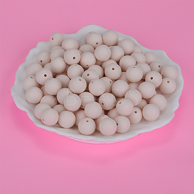Round Silicone Focal Beads SI-JX0046A-125-1