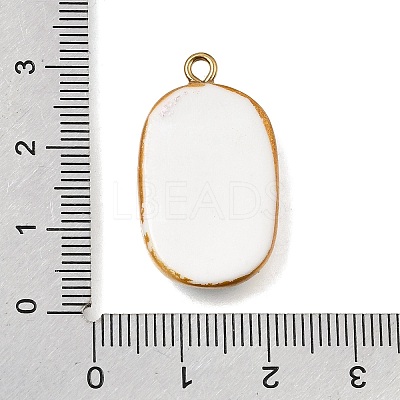 Fruit & Floral & Animals Printed Handmade Porcelain Pendants STAS-Z207-01G-09-1