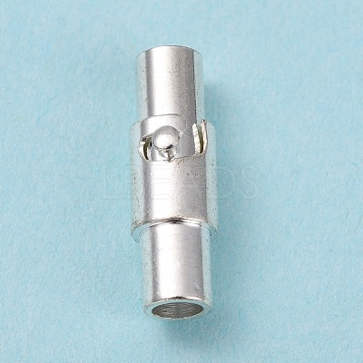 Brass Locking Tube Magnetic Clasps X-MC079-S-1