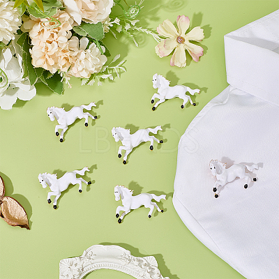 Horse Enamel Pins JEWB-WH0051-062G-1