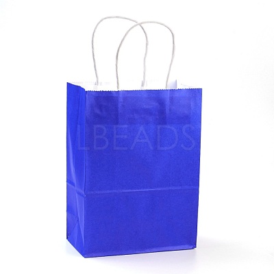 Pure Color Kraft Paper Bags AJEW-G020-C-04-1