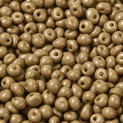 6/0 Opaque Baking Paint Glass Seed Beads X1-SEED-M012-02A-16-1