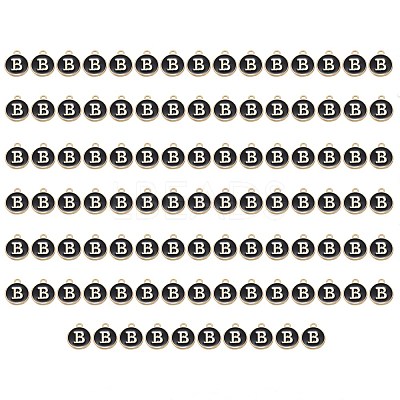 Golden Plated Enamel Alloy Charms ENAM-SZ0001-26B-B-1