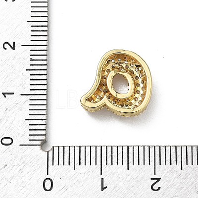 Brass Micro Pave Clear Cubic Zirconia Pendants KK-A300-02G-1