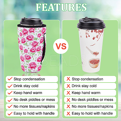 Neoprene Cup Sleeve AJEW-WH0302-002-1