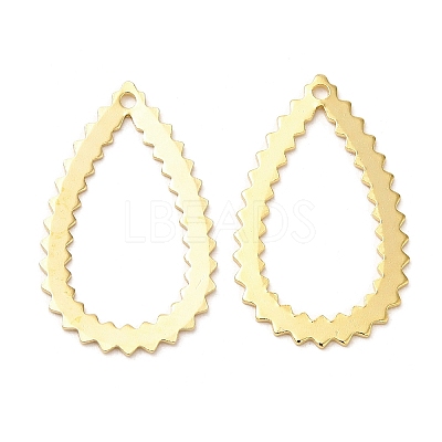Brass Filigree Pendants KK-M250-06B-G-1