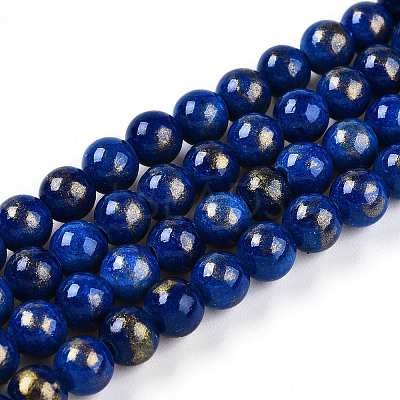 Natural Mashan Jade Beads Strands G-A255-A01-02L-1