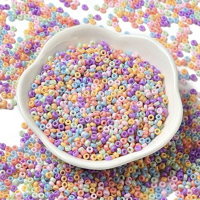 Baking Paint Glass Seed Beads SEED-P006-03A-18-1