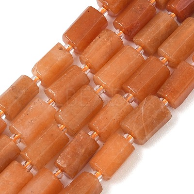 Natural Red Aventurine Beads Strands GG-CBA6A1F-A01-8X12MM-1