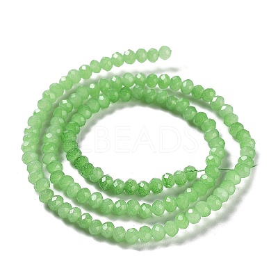 Baking Paint Imitation Jade Glass Bead Strands DGLA-A034-J4MM-A9-1