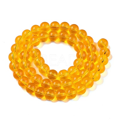 Transparent Glass Beads Strands GLAA-T032-T8mm-11-1