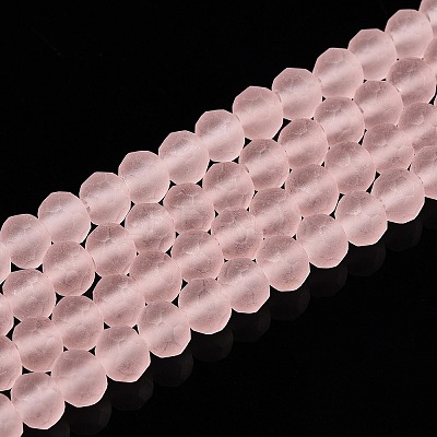Transparent Glass Beads Strands X-EGLA-A044-T6mm-MD22-1
