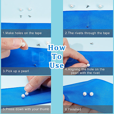 ABS Imitation Pearl Snap Rivet Butt Screw DIY-GF0013-38-1