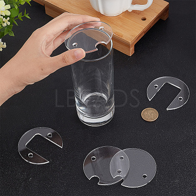 8 Sets Transparent Acrylic Blank Tumbler Topper TACR-BC0001-15-1