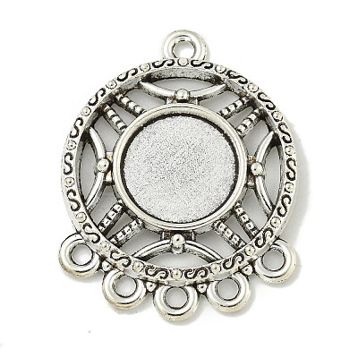 Tibetan Style Cabochon Connector Settings FIND-U015-31AS-1